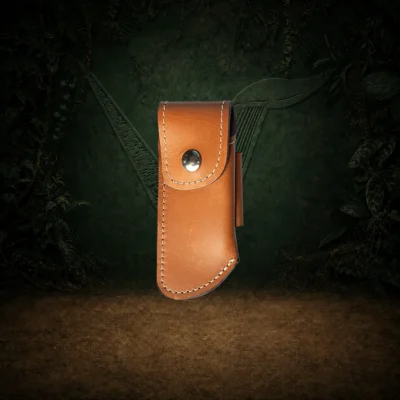 Etui cuir couteau pliant