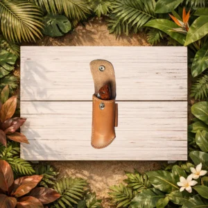 Etui couteau pliant avec couteau