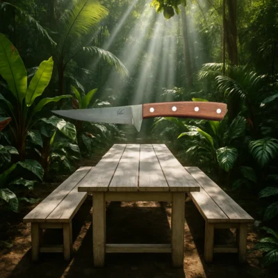 Couteau à steak Ebène verte