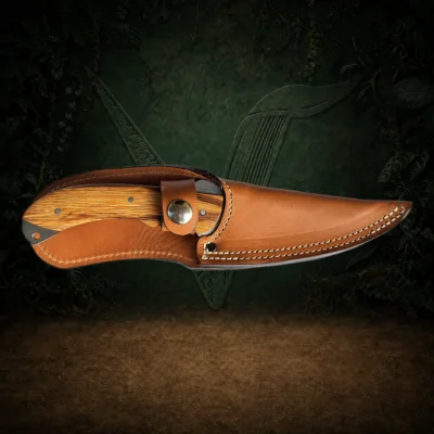Etui cuir couteau chasse
