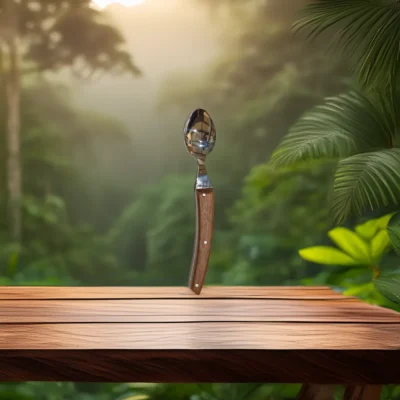 Cuillère à café Ebène verte