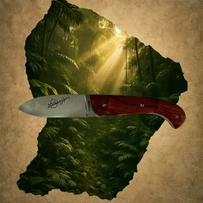 Couteau de Guyane Satiné Rubané