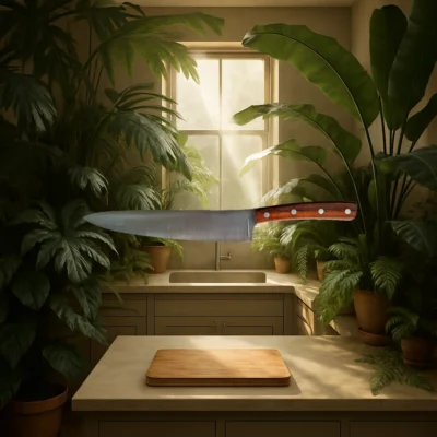 Couteau de cuisine 20cm Amourette marbré