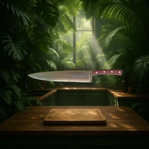 Couteau de cuisine 25cm Amarante
