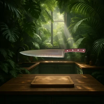 Couteau de cuisine 25cm Amarante