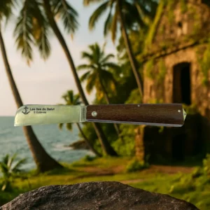 Couteau Les îles du Salut Ebène verte 1