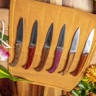 6 couteaux à steack en bois de Guyane