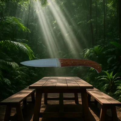 Couteau de table Ebène verte