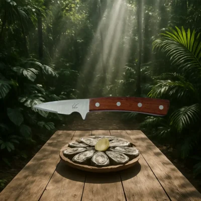 Couteau à huîtres Amourette moucheté