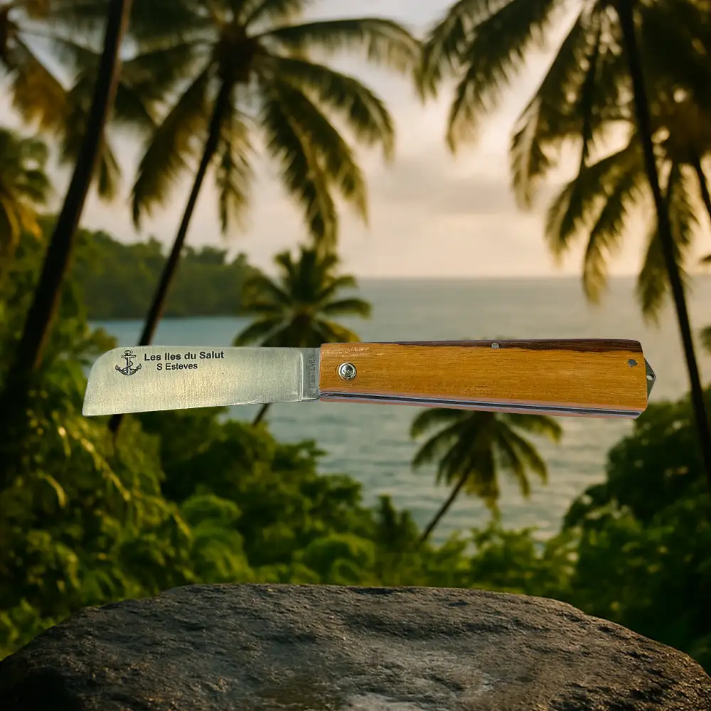 Couteau Les îles du Salut Boco bicolore