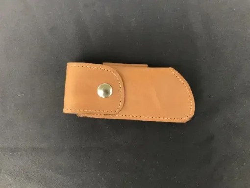 Etui cuir couteau pliant