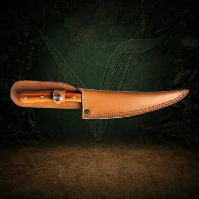 Etui cuir couteau filet à poisson