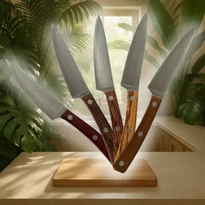 Couteaux d'office en bois de Guyane
